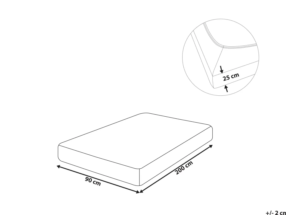 Lencol-Capa Em Algodao Turquesa 90 X 200 Cm Hofuf