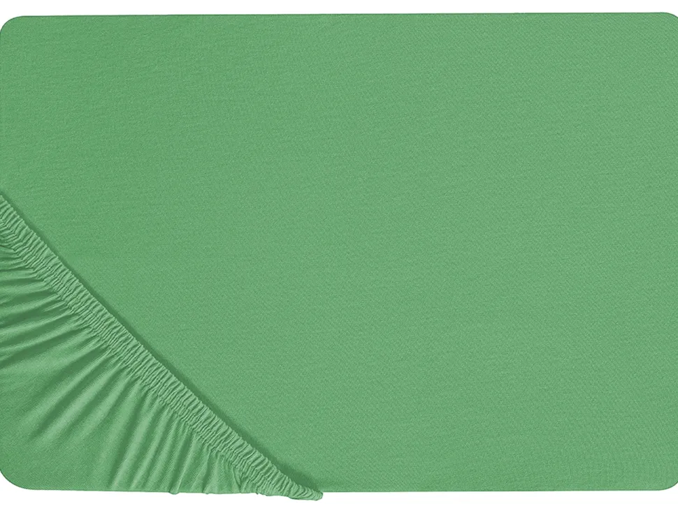 Lencol-Capa Em Algodao Verde 200 X 200 Cm Janbu