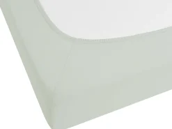 Lencol-Capa Em Algodao Verde Claro 90 X 200 Cm Janbu