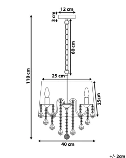 Lustre Cinzento Claro Evans