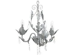 Lustre Cinzento Para 3 Lampadas Isen