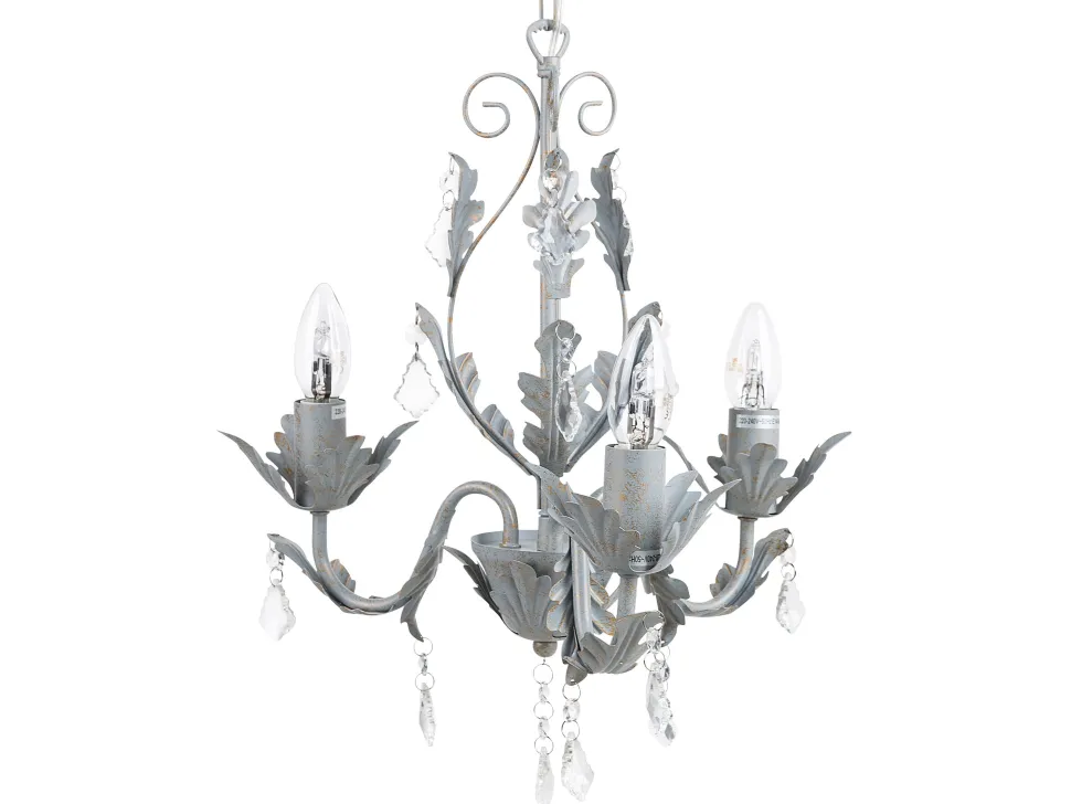 Lustre Cinzento Para 3 Lampadas Isen