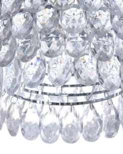 Lustre Cromado Com Cristais Sauer