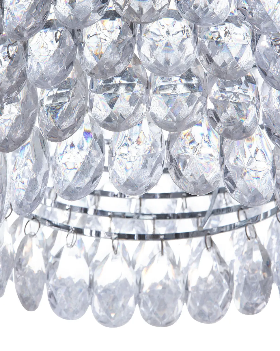 Lustre Cromado Com Cristais Sauer