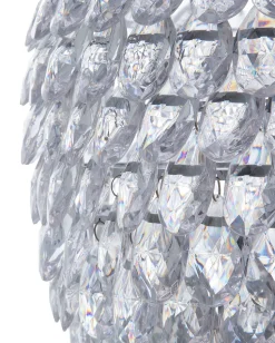 Lustre Cromado Com Cristais Sauer