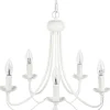 Lustre Em Metal Branco Dabus