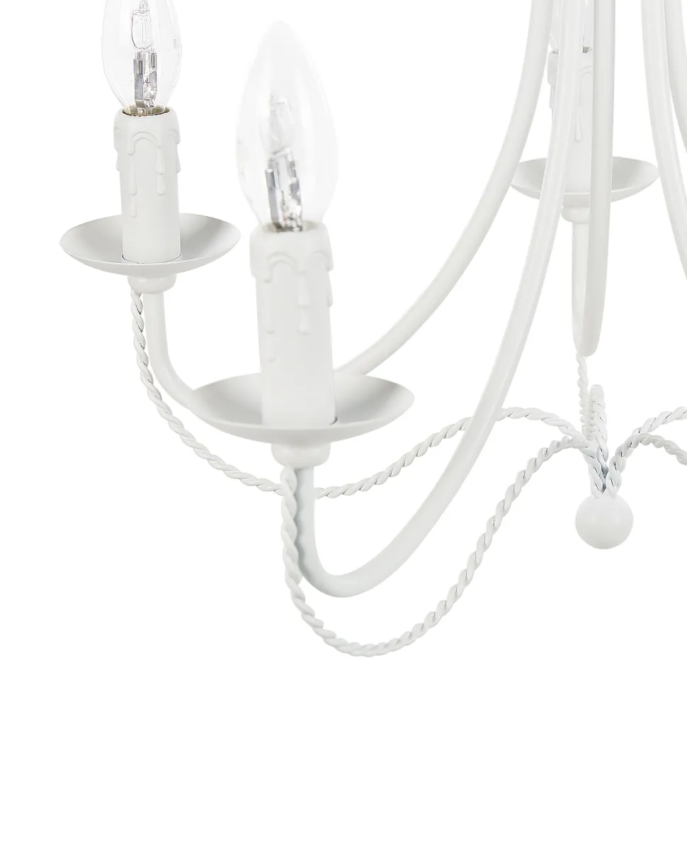 Lustre Em Metal Branco Dabus