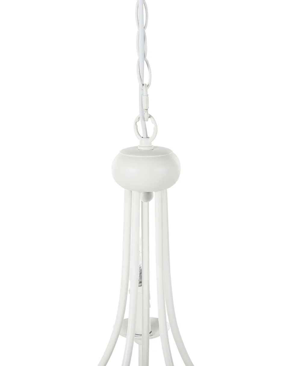 Lustre Em Metal Branco Dabus
