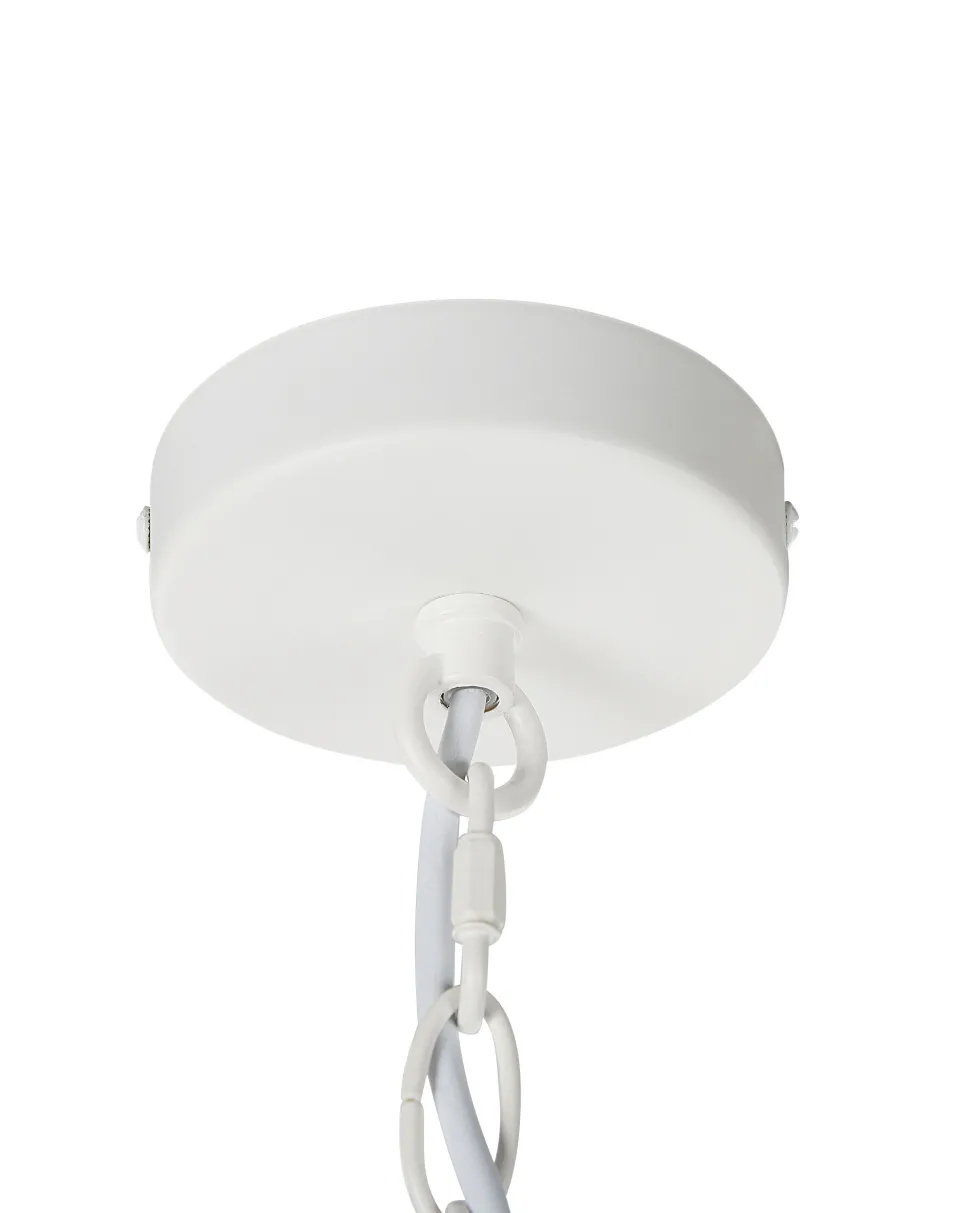Lustre Em Metal Branco Dabus