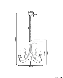 Lustre Em Metal Preto Dabus