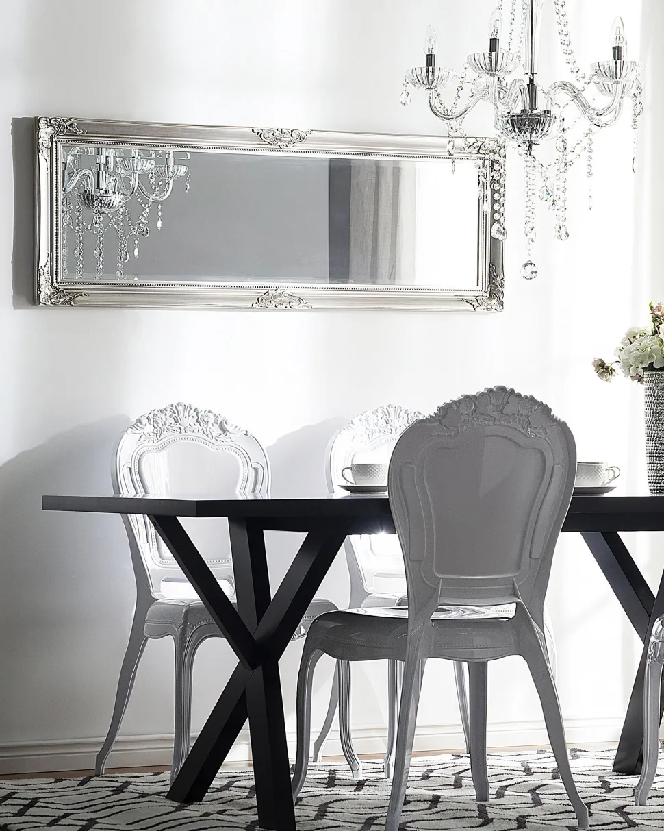 Lustre Em Vidro Trasparente E Metal Cromado Locone