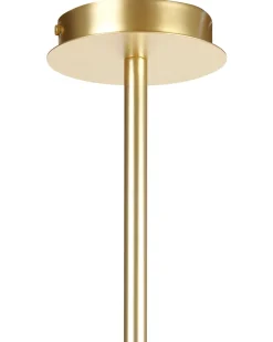 Lustre Para 6 Lampadas Em Metal Dourado Forbes