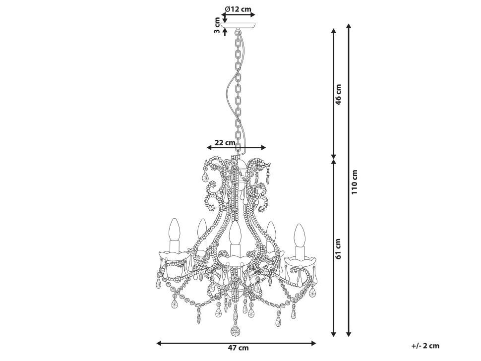 Lustre Prateado Com Vidro Acrilico Transparente Ascar