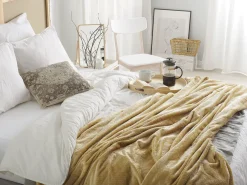 Manta Amarela 200 X 220 Cm Saitler