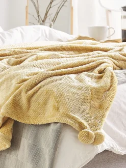 Manta Amarela 200 X 220 Cm Saitler