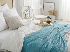 Manta Azul Claro 200 X 220 Cm Samur