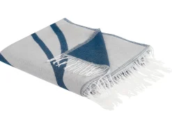 Manta Azul E Branca 130 X 170 Cm Haprek