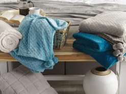 Manta Azul Turquesa 200 X 220 Cm Saitler