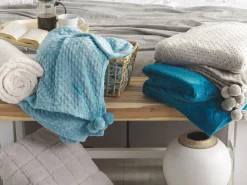 Manta Azul Turquesa 200 X 220 Cm Saitler