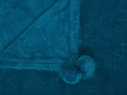 Manta Azul Turquesa 200 X 220 Cm Saitler