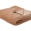 Manta Castanha Clara 200 X 220 Cm Terke
