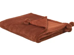 Manta Castanha Dourada 200 X 220 Cm Saitler