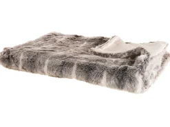 Manta Castanha E Branca 180 X 220 Cm Taddart