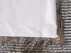 Manta Castanha E Branca 180 X 220 Cm Asdad