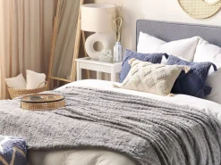 Manta Cinzenta 200 X 220 Cm Saraswati