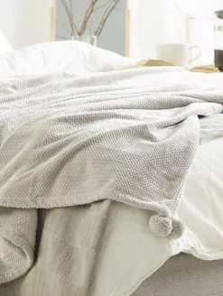 Manta Cinzenta Clara 200 X 220 Cm Saitler