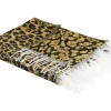 Manta Com Padrao Leopardo Castanho E Preto 130 X 170 Cm Jamune