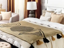 Manta Creme E Preta 130 X 170 Cm Thumki