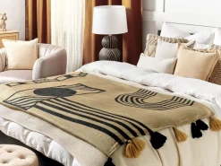 Manta Creme E Preta 130 X 170 Cm Thaprek