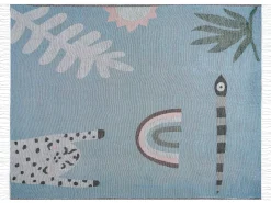 Manta Decorativa Azul 130 X 170 Cm Limgha