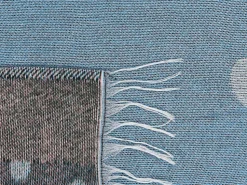 Manta Decorativa Azul 130 X 170 Cm Limgha