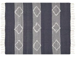 Manta Decorativa Azul Marinho 130 X 150 Cm Nemli