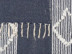 Manta Decorativa Azul Marinho 130 X 150 Cm Nemli