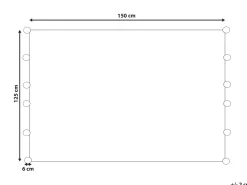 Manta Decorativa Cinzenta 125 X 150 Cm Yasam