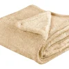 Manta Decorativa Cor De Areia 125 X 150 Cm Namdu