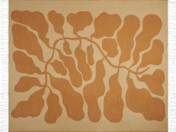 Manta Decorativa Creme 130 X 170 Cm Bangre