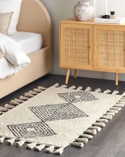 Manta Decorativa Em Algodao Creme 130 X 180 Cm Guna