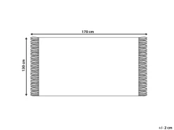 Manta Decorativa Em Algodao E Acrilico Azul Escuro 130 X 170 Cm Taari