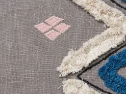 Manta Decorativa Em Algodao Cinzento 130 X 180 Cm Kottayam