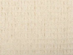 Manta Decorativa Em Algodao Creme 125 X 150 Cm Malu