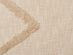 Manta Decorativa Em Algodao Creme 130 X 180 Cm Jaunpur