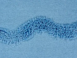 Manta Decorativa Em Algodao Azul Claro 125 X 150 Cm Khari
