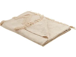 Manta Decorativa Em Algodao Creme 130 X 180 Cm Fatehpur