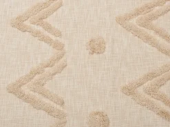 Manta Decorativa Em Algodao Creme 130 X 180 Cm Fatehpur