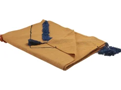 Manta Decorativa Em Algodao Laranja 130 X 180 Cm Shimla