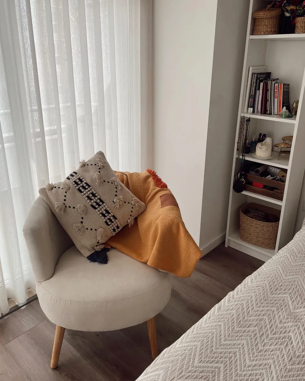 Manta Decorativa Em Algodao Laranja 130 X 180 Cm Shimla